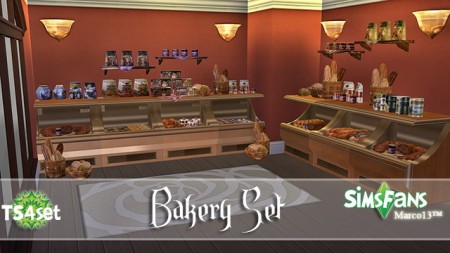 Ts2 to Ts4 Conversion Bakery Set by Marco13 at Sims Fans