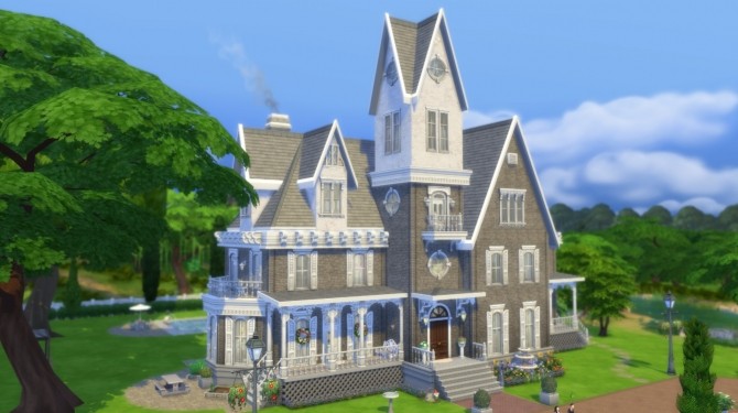 Sims 4 Willow Lake house by pollycranopolis at Mod The Sims