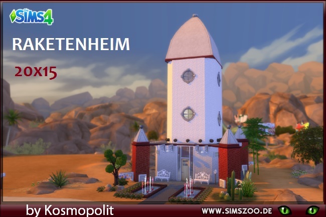 Sims 4 Rocket Home by Kosmopolit at Blacky’s Sims Zoo