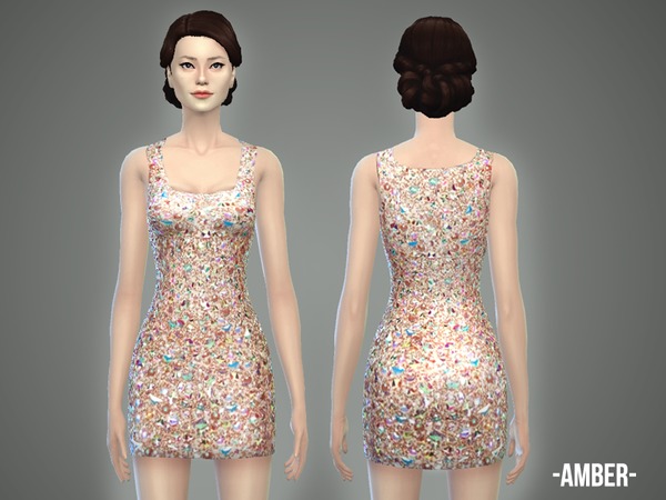 Sims 4 Prom Essentials dress part II by April at TSR