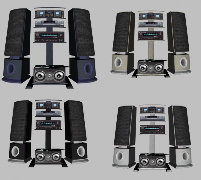Sims 4 Soma AudioGeek Tower System by AdonisPluto at Mod The Sims