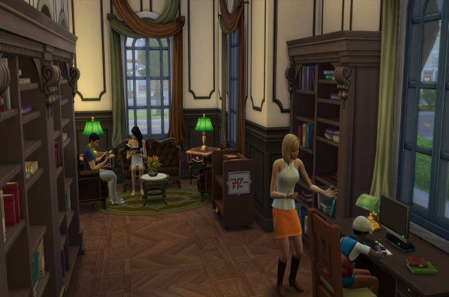 Sims 4 History Library by SimsAtelier at Blacky’s Sims Zoo