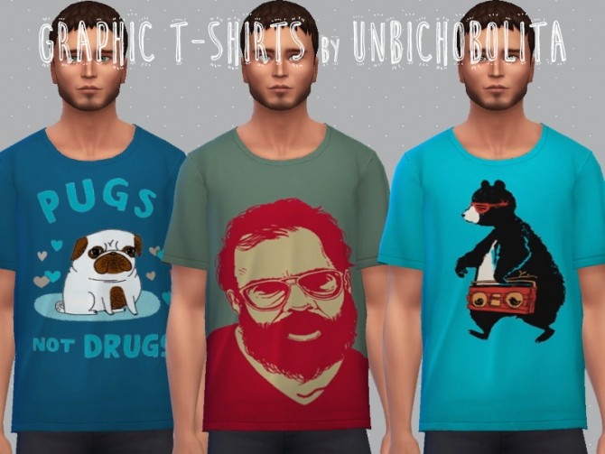 Sims 4 Graphic t shirts at Un bichobolita