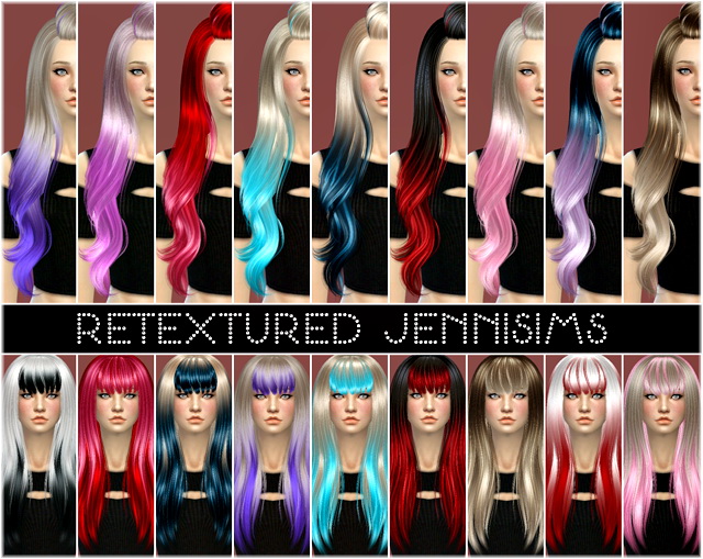 Sims 4 Alesso, SkySims and Newsea hair retextures at Jenni Sims