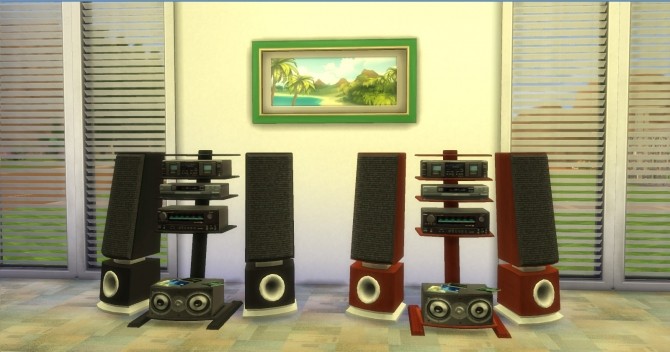 Sims 4 Soma AudioGeek Tower System by AdonisPluto at Mod The Sims