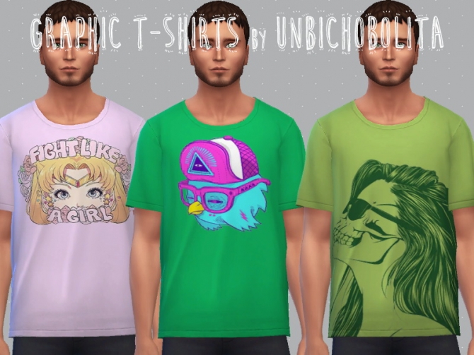 Graphic t-shirts at Un bichobolita » Sims 4 Updates