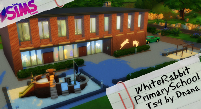 Sims 4 White Rabbit Primary School by Dnana at The Sims Lover