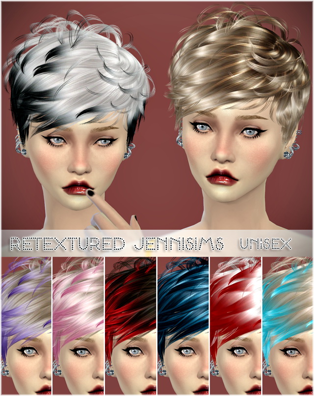 Sims 4 Alesso, SkySims and Newsea hair retextures at Jenni Sims