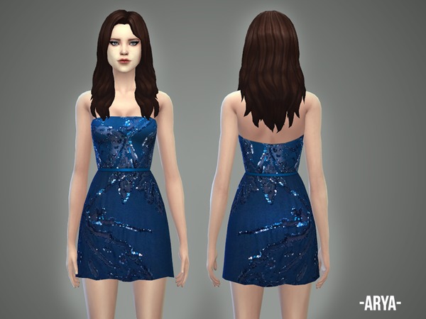 Sims 4 Arya dress by April at TSR