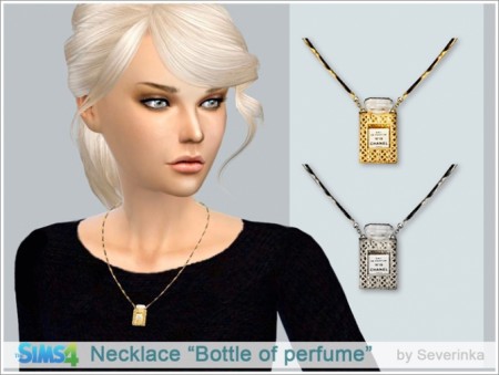 Necklace Bottle of perfume at Sims by Severinka