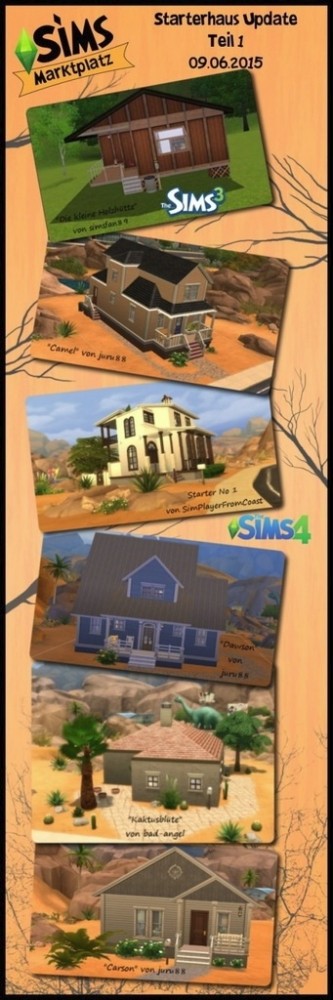Sims 4 Five houses at Sims Marktplatz
