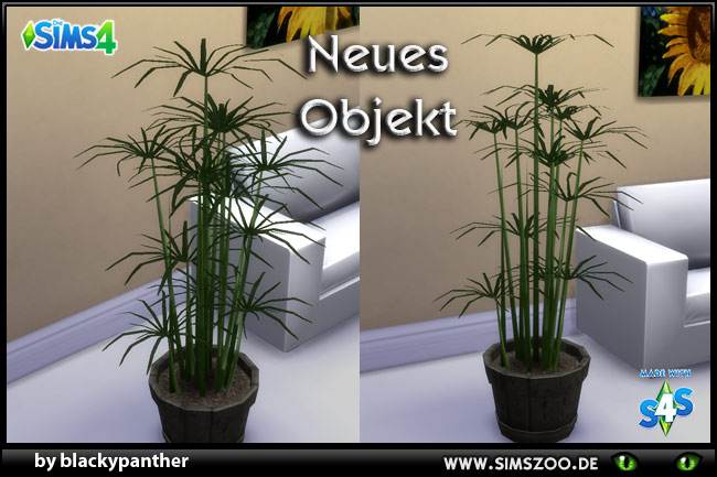 Sims 4 Cyperus plant by blackypanther at Blacky’s Sims Zoo