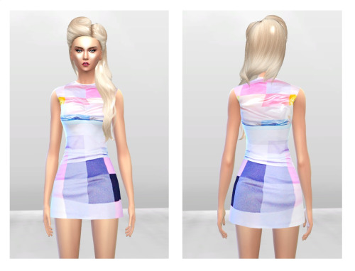 Sims 4 Glossy Mini Dress at McKenzie Layne