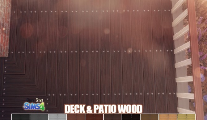Sims 4 Deck & Patio Wood Floors at Onyx Sims