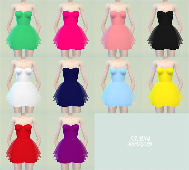 Sims 4 Lovely mini dress at Marigold