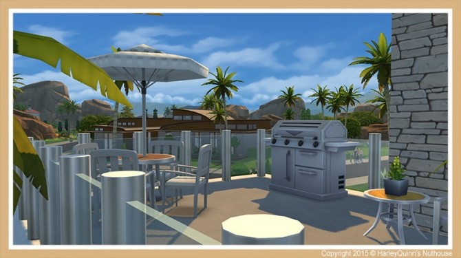 Sims 4 Piedra Azul house at Harley Quinn’s Nuthouse