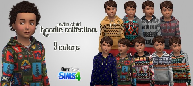 Sims 4 CM Patterned Hoodies at Onyx Sims