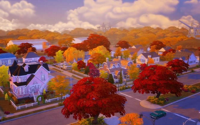 Sims 4 Autumn in TS4   340 override plant recolors at Dani Paradise