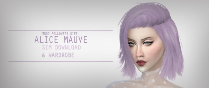 Sims 4 Alice Mauve at CallieV Plays
