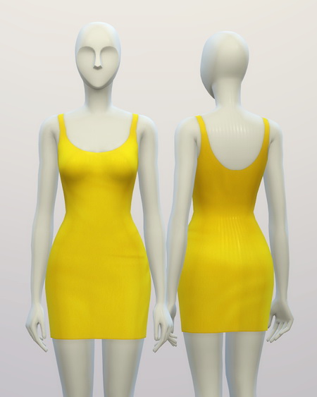 Sims 4 Basic dress M II at Rusty Nail