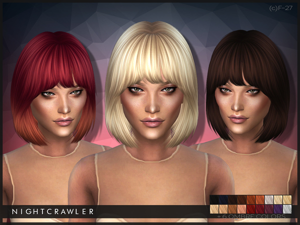 Sims 4 AF Hair27 by Nightcrawler at TSR