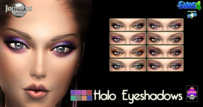 Sims 4 Eyes mask + Halo eyeshadow + Sadia lips at Jomsims Creations