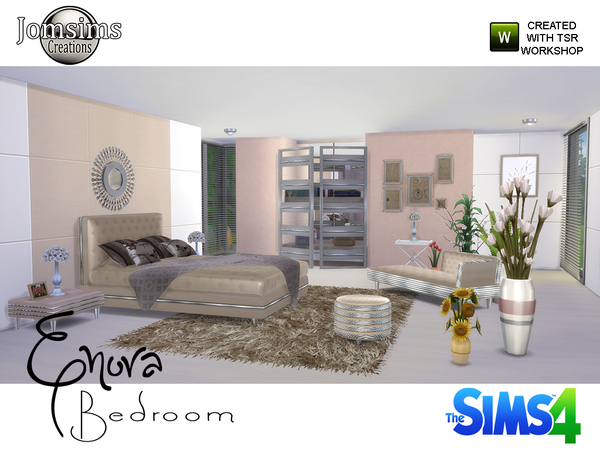 Sims 4 Enora Bedroom at Jomsims Creations