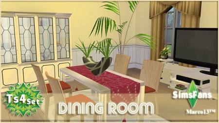 DiningRoom NewMesh by Marco13 at Sims Fans