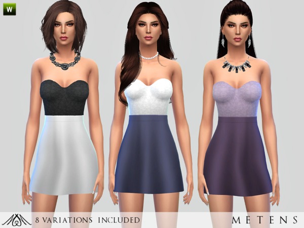 Sims 4 Fairytale Dress by Metens at TSR