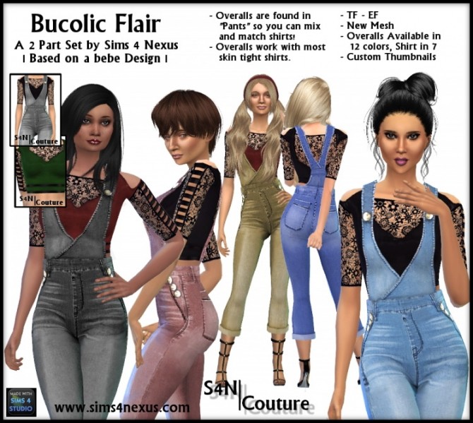 Sims 4 Bucolic Flair set by Samantha Gump at Sims 4 Nexus