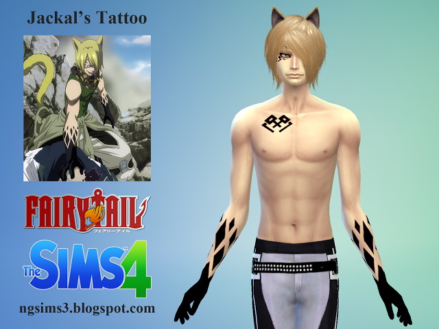Sims 4 Jackals Fantasy Tattoo at NG Sims3