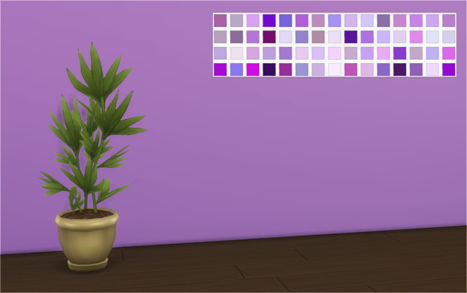 Sims 4 Shades of Purple Walls at Veranka