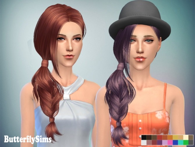 Sims 4 B fly Hair 084 (Pay) by YOYO at Butterfly Sims