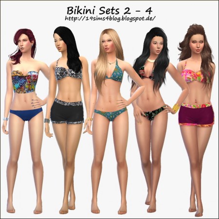 Bikini Set 2 – 4 at 19 Sims 4 Blog