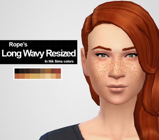 Sims 4 MORE OF ROPE’S HAIRS IN NIKSIM’S COLORS at MintyOwls