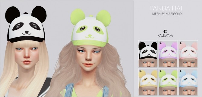 Sims 4 TS4 Panda Hat at Kalewa a