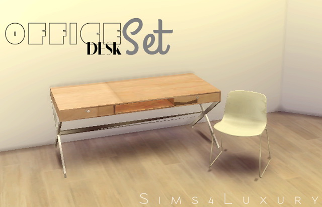 Sims 4 Modern office set at Sims4 Luxury