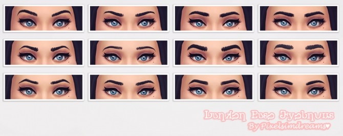 Sims 4 Darker Base Eyebrows at Pixelsimdreams
