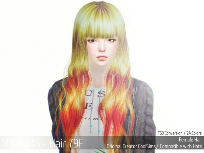 Sims 4 Hair 79F (Cool Sims) at May Sims