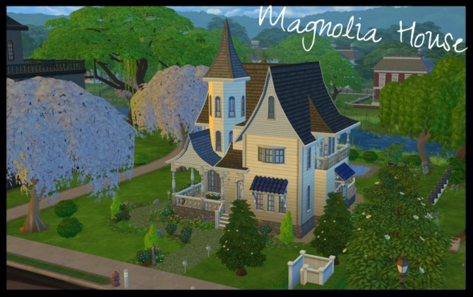 Sims 4 Magnolia Victorian Cottage by BaronessTrash at Mod The Sims