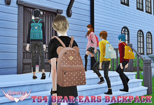 Sims 4 Bear ears backpack at HANECO’S BOX