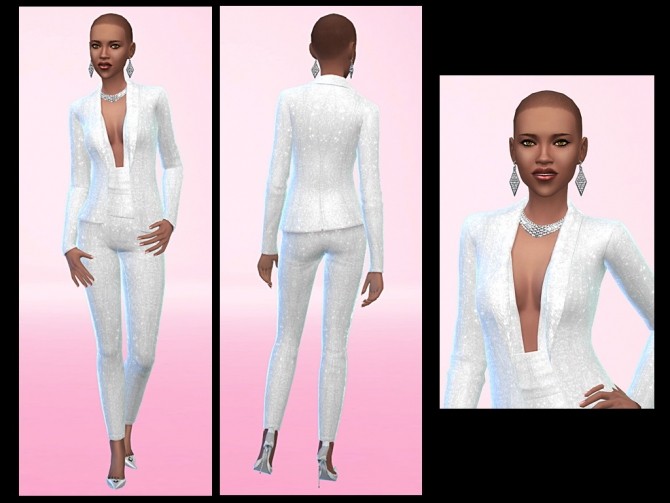 Sims 4 Glitter Wedding Suit and Dresses at Tacha 75