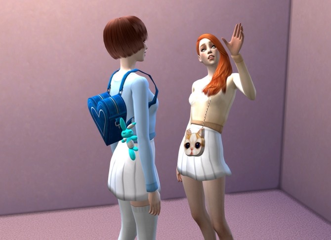 Sims 4 Babubi set sweater and skirt at manuea Pinny