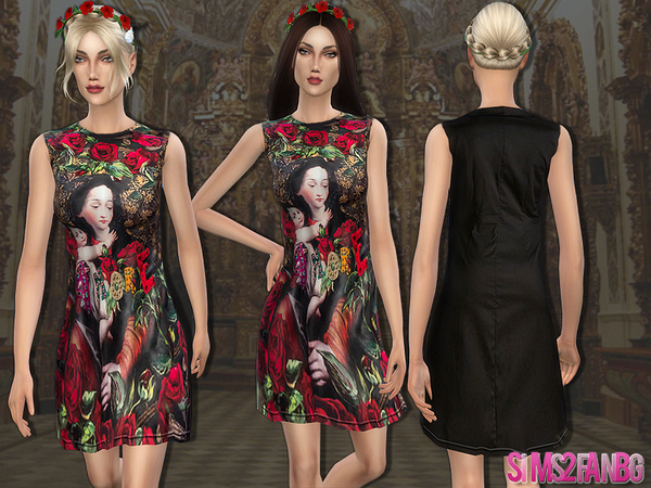 Sims 4 49 Designer dress by sims2fanbg at TSR