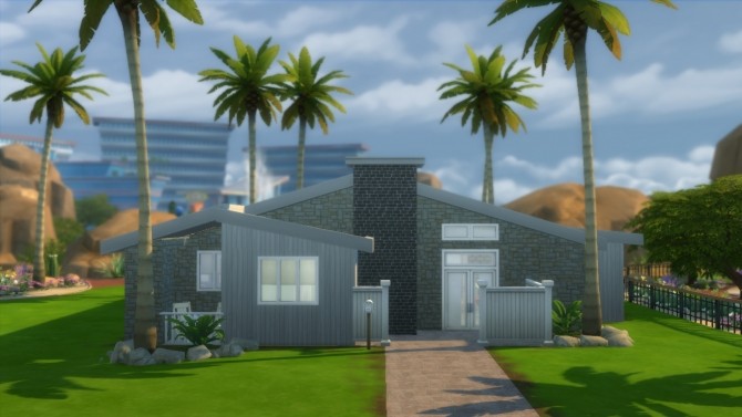 Sims 4 Modern Springscape house by RayanStar at Mod The Sims