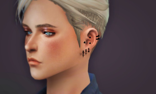 Sims 4 Male piercing mix at SAC