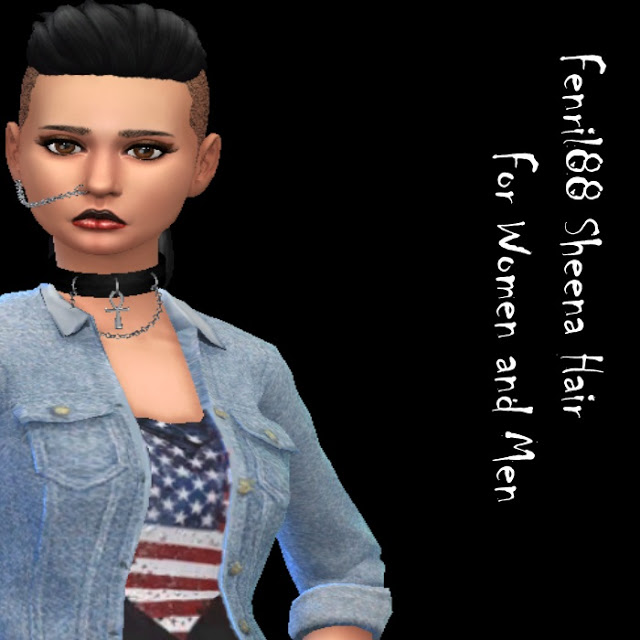 Sims 4 Fenril88 Sheena Hair at Dachs Sims