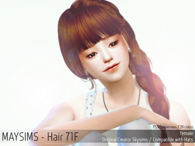 Sims 4 Hair 71F (Skysims) at May Sims