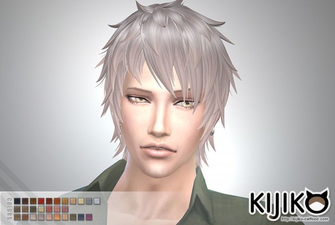 Sims 4 Shaggy Short hair for males at Kijiko