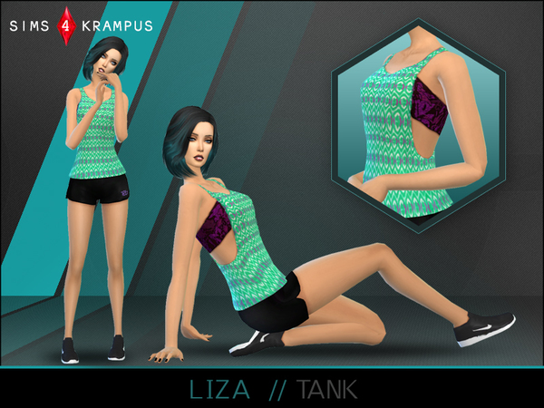 Sims 4 Liza Tank by SIms4Krampus at TSR